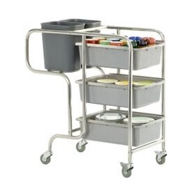 clearing trolley CLAIRE  | 3 shelves  L 1060 mm  B 580 mm  H 1000 mm product photo
