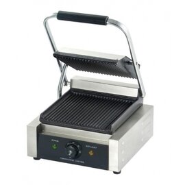 electric contact grill VARESE | 230 volts | cast iron • grooved • grooved product photo