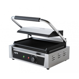 contact grill PG 1 B | griddle plate made of cast iron grooved product photo