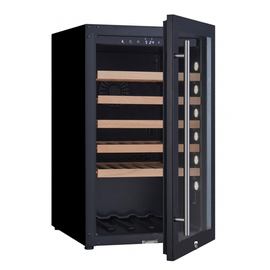 wine refrigerator WK 40 black | glass door | 5 wooden grids product photo