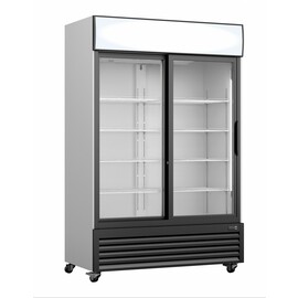 refrigerator GTK 700 SD with billboard | 2 sliding glass doors | static cooling product photo