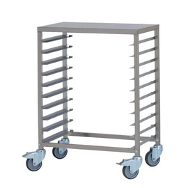 bakery trolley | table trolley TW 60/40Q crosswise shelves 10 slots H 900 mm product photo