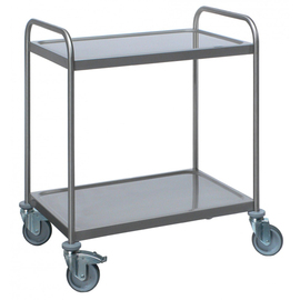 serving trolley SWK2 stainless steel | 2 shelves à 630 x 400 mm product photo