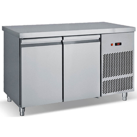 refrigerated table PG 139 with 2 wing doors | 1390 mm x 700 mm H 850 mm product photo