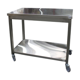 work table with ground floor | wheeled | 600 mm x 600 mm H 850 mm product photo