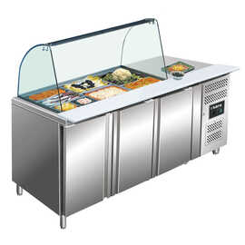 refrigerated table gastronorm GN 3100 TNS 350 watts | self-closing | 3 solid doors product photo