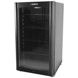 beverage fridge DK 90 black with glass door | 88.0 ltr | convection cooling product photo