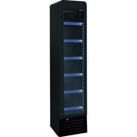 beverage fridge DK 134 PRO ROUND black with glass door | 130.0 ltr | static cooling product photo