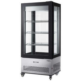 refrigerated display cabinet LUCIA black | 550 ltr product photo