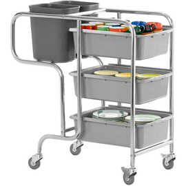 clearing trolley CLAIRE  | 3 shelves  L 1060 mm  B 580 mm  H 1000 mm product photo