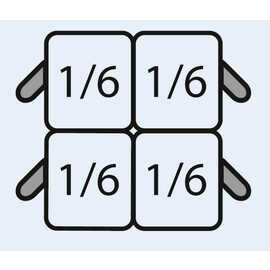 pasta basket set gastronorm E7/CPCEXA 4 baskets GN 1/6 product photo