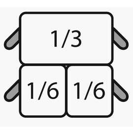 pasta basket set gastronorm 2 x GN 1/6|1 x GN 1/3 E7/CPCEXF 3 baskets product photo