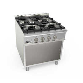 Gas cooker, open base unit, 4 burners, model LQ / CUG4BA product photo