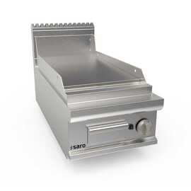 Gas griddle plate 400 mm wide, tabletop unit, smooth, model LQ / FTG2BBL product photo