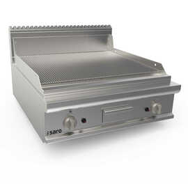 Gas griddle plate 800 mm wide, tabletop unit, grooved, model LQ / FTG4BBR product photo