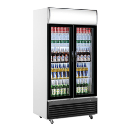 beverage fridge GTK 800 with 2 glass doors | convection cooling product photo