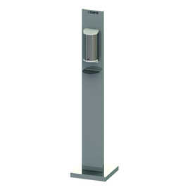 disinfectant dispenser VALERIE with sensor floor model lockable 800 ml 305 mm x 305 mm H 1300 mm product photo