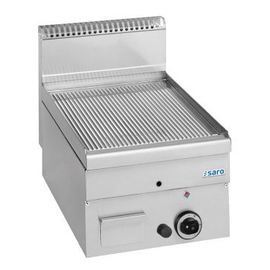 gas grill plate GFT46R grooved | countertop device | 400 mm x 600 mm H 460 mm product photo