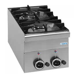 gas stove G2S6 | 2 cooking zones | 5.85 kW | 400 mm x 600 mm H 460 mm product photo
