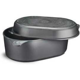 Eurolux Premium Cast Iron Roasting Pan Set, approx. 40 x 27 cm product photo