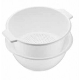 fruit drain set with a strainer white 9 ltr  Ø 360 mm  H 180 mm product photo