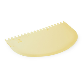 dough comb scraper PP ivory coloured | 115 mm x 76 mm product photo