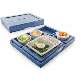 thermal container Dinner Champion III blue  | 460 mm  x 370 mm  H 115 mm product photo