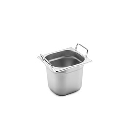 GN container GN 1/6 x 150 mm stainless steel | drop handles product photo