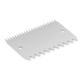 dough comb scraper aluminium double-sided rectangular | 110 mm x 75 mm product photo