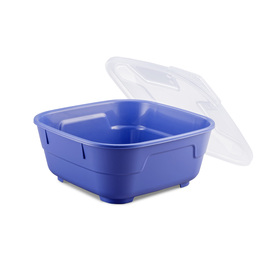 menu bowl set GOODBOWL Tiny reusable PP blue 550 ml | 5 bowls | 5 lids product photo