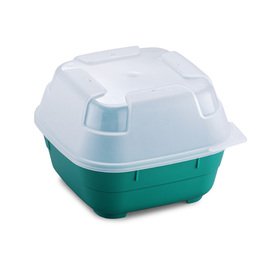 menu bowl set GOODBOWL Tiny XL reusable PP green 550 ml | 5 bowls | 5 lids product photo
