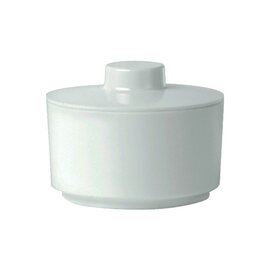 sugar jar with lid 250 ml melamine white Ø 85 mm  H 65 mm product photo