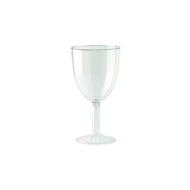 wine goblet 20 cl reusable polycarbonate brilliant clear with mark; 0.2 ltr product photo