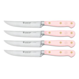 steak knife set 4-part CLASSIC COLOUR Pink Himalayan Salt product photo