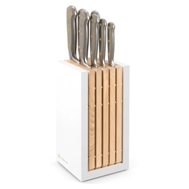 knife block with 7 knives CLASSIC COLOUR Velvet Oyster product photo