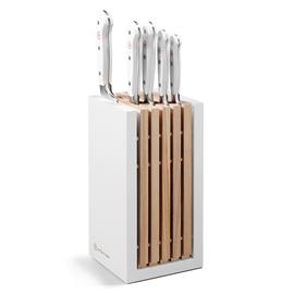 knife block CLASSIC weiß with 5 knives product photo