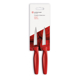 paring knife set CREATE COLLECTION red product photo