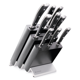 knife block CLASSIC IKON ash | black with 7 knives | meat fork | sharpening steel product photo