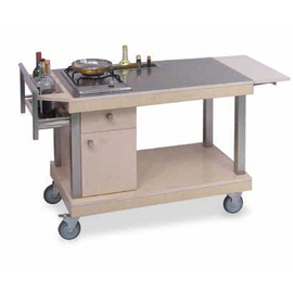 flambé trolleys gas 1 cooking zone  | light oak product photo