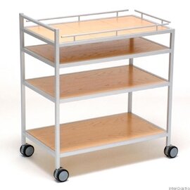 digestif carts beechwood coloured  | 4 shelves  L 780 mm  B 460 mm  H 890 mm product photo