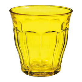 glass tumbler PICARDIE COLORS yellow 25 cl product photo