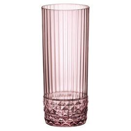 longdrink glass AMERICA 20S Lila 40 cl with relief product photo
