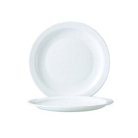dessert plate HOTELIERE UNI | tempered glass white  Ø 195 mm product photo