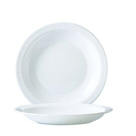 plate HOTELIERE UNI | tempered glass white  Ø 225 mm product photo