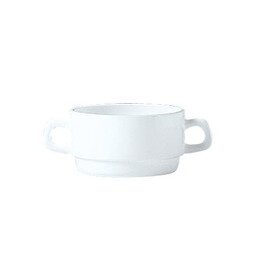 soup cup 320 ml RESTAURANT WHITE tempered glass Ø 105 mm H 54 mm product photo