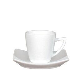 CLEARANCE | set of cups 75 ml with saucer TOKIO porcelain white product photo