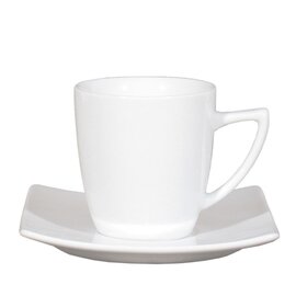 CLEARANCE | coffee cup set TOKIO 1 cup | 1 saucer porcelain white Ø 73 mm H 85 mm product photo