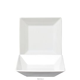 plate deep KIMI porcelain square | 200 mm x 200 mm white product photo