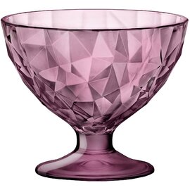 sundae bowl|dessert bowl DIAMOND 220 ml glass purple with relief  Ø 102 mm  H 86 mm product photo