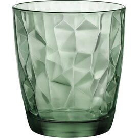 whisky tumbler DIAMOND D.O.F. Forest Green 39 cl green with relief product photo